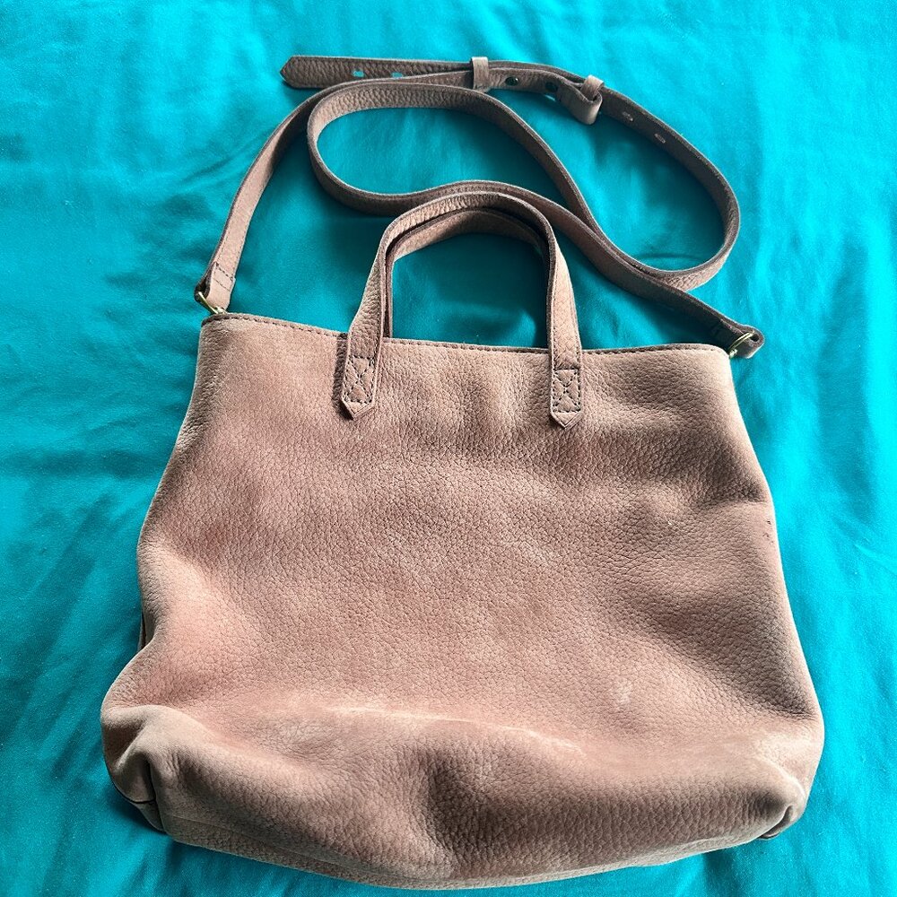 Madewell Zip-Top Transport Crossbody Nubuck Leather K4465